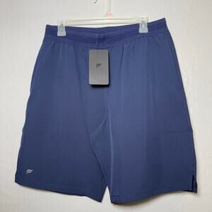 Fabletics 9” Fundamental Shorts, Navy Blue, M